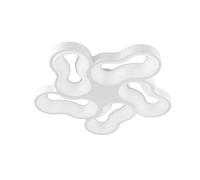 WOFI Plafoniera a LED INTERIO, 5 luci, 51 W, 3850 lm, bianco caldo, bianco