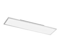 WOFI Plafoniera in metallo integrato, 36 W, argento, 120 x 30 x 6,5 cm