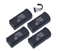 WOFMCKXU Batteria Ricaricabile ai polimeri di Litio, Compatibile con la Batteria del Drone V168 PRO Max 7,4 V 3000 mAh, Batteria GPS V168 con Cavo di Ricarica da 1/5" e Accessori.(7.4V-4Pcs-5in1 USB)
