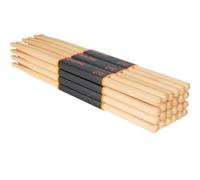 WOGOD Bacchette per batteria, confezione da 6 bacchette in acero 5A, design ondulato brevettato, stile (BZFM-12PAIR)