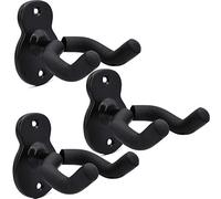WOGOD Confezione da 3 ganci da parete per chitarra, stile chitarra, per chitarra acustica, elettrica, basso, chitarra classica
