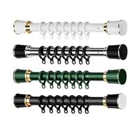 WOGTITYI Bastone Tenda Estensibile, Asta Telescopica 40-500cm, Bastone Per Tenda, Per Balconi,spogliatoio, Armadio, Senza Forare, Asta Per Tenda Da Doccia (Color : Grey, Size : 360-450cm/141-177in)