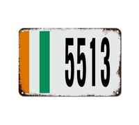 WoGuangis Targa in metallo Costa d'Avorio Bandiera Costa d'Avorio con numero civico personalizzato Vintage Farmhouse Signs Regalo World Traveler Targa artistica in alluminio per pub, ristoranti, Cafe