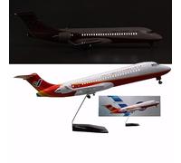 WOGYOZKA Modello Di Aereo Passeggeri In Resina COMAC ARJ21 1/80 Da 18,5 Pollici, Simulazione Dell'aviazione Civile Con Ruote E Luce, Regalo Decorativo Collezione For Aeromobili ARJ21-700(Upgraded)