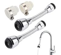 Wohlstand 2 pezzi Prolunga Aeratore Rubinetto Lavello, Attacco per Spruzzatore Rubinetto da Cucina, Ruota Lavello Rubinetto Spruzzatore, per la maggior parte dei rubinetti da cucina e da bagno