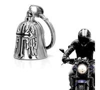 Wohlstand Campanelli per moto, campanello, campanello per moto, angelo custode per campanello per moto, accessori per campanello custode o portachiavi per regali motociclisti