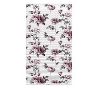 Wohnidee Tenda Plissettata con Rose, Montaggio nell'imbotte, Opaco, Tenda a Pacchetto, incl. 4 Supporti e 2 Clip, Bianco/Rosa, 50 x 130 cm (LxH)