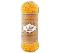 Wohnkult Alize Superwash Artisan - Gomitolo di lana per calzini, 100 g, 16 scelte, a contrasto (281, giallo)