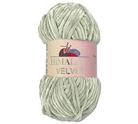 Wohnkult Himalaya - Gomitolo di lana Velvet Dolphin, soffice ciniglia, 100 g, per accessori, indumenti e coperte, 40 colori a scelta (90057 | grigio)