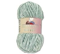 Wohnkult Himalaya - Gomitolo di lana Velvet Dolphin, soffice ciniglia, 100 g, per accessori, indumenti e coperte, 40 colori a scelta (90051 | grigio tortora)
