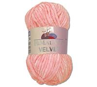 Wohnkult Himalaya - Gomitolo di lana Velvet Dolphin, soffice ciniglia, 100 g, per accessori, indumenti e coperte, 40 colori a scelta (90019 | rosa)