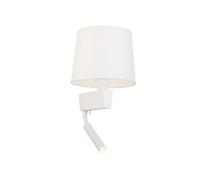 Wohnliche Lampada da Parete Con Scrivania Interruttore Bianco Leonie Wandleuchte