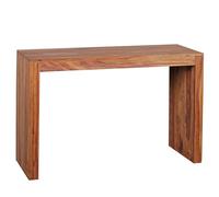 WOHNLING Consolle 115x40x75 cm Sheesham Massello, Consolle da Corridoio | consolle da ingresso stretta fino a 50 kg, credenza massello con venatura, pezzo unico, tavolo da lavoro in stile country