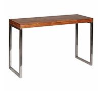 WOHNLING Consolle Guna 120x45x76 cm Sheesham Massello Gambe Metallo