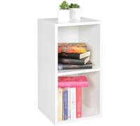 WOHNLING Scaffale 30x30x60 cm Legno Bianco, Libreria Piccola