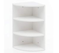 WOHNLING Scaffale Angolare 30x30x60 cm Bianco, Mensola 3 Scomparti
