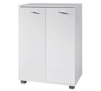 WOHNLING Scarpiera Nimes 60x35x90 cm Bianca, 4 Scomparti per 12 Paia