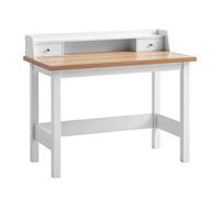 Wohnling Scrivania da ufficio con cassetto, 106 x 53 x 90 cm, colore: bianco, con spazio di archiviazione, ufficio, computer portatile, studio