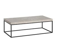 WOHNLING Tavolino 120x60x38 cm Sabbia Effetto Pietra Rettangolare