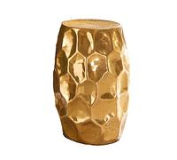 WOHNLING Tavolino Rotondo 30x30x47 cm Alluminio Oro, Tavolino