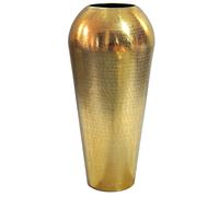 WOHNLING Vaso Decorativo 23x23x50 cm Alluminio Oro Rotondo