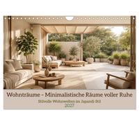 Wohnträume - Minimalistische Räume voller Ruhe (Wandkalender 2027 DIN A4 quer),