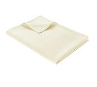 WOHNWOHL® Coperta leggera in cotone waffle piqué (220x240 cm) • Plaid estivo 100% cotone • Coperta da divano leggera • Facile da lavare • Copriletto decorativo • Colore: Crema