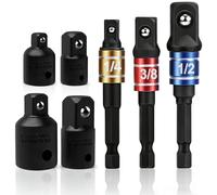 wohot Set di 7 Pezzi Adattatore per Chiavi a Bussola e Inserti, 3Pcs Adattatore