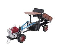 WOHPNLE 3 su 1 Trattore a Mano in Lega Giocattolo Modello, Trattore agricolo e carrellotteria per Ragazzi Camion Vintage e Giocattoli per Bambini da Collezione per Bambini