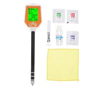 WOHPNLE 6 in 1 Tester del Suolo, Metro per PH Digitale Gardening Agricoltore Kit di Prova del Prato a Temperatura Solare intensità Solare EC PH Metro per Giardino, Prato, Cura e