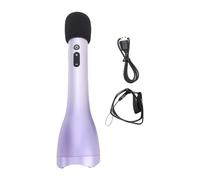 WOHPNLE Amplificatore vocale wireless microfono, altoparlante microfono portatile per cantare, festa a casa, karaoke, incontro, all'aperto, discorso, altoparlante per microfono desktop (viola)