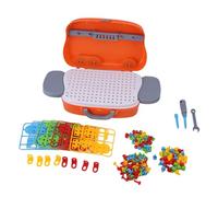 WOHPNLE Bambini Che costruiscono Giocattoli, Kit di apprendimento dell'edilizia educativa con cacciavite e Blocchi per Lo Sviluppo delle competenze STEM