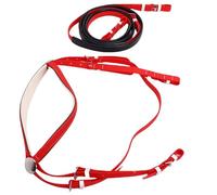 WOHPNLE Briglia di Cavallo, Marcia a Cavallo a Lunghezza Regolabile con Comfort Vestito Premium PVC in Pelle equestre Bridle per l'allenamento e Le competizioni