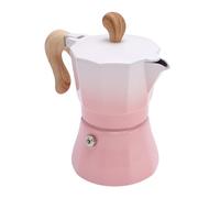WOHPNLE Caraker da 150 ml di caffè espresso, efficiente produttore di caffè espresso in alluminio efficiente per la casa e l'uso di viaggi per la casa e il viaggio (verde) (rosa)