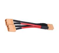 WOHPNLE Cavo di Collegamento Batteria Parallelo Xt60, Adattatore Splitter a Y in Silicone, Adattatore di Collegamento Batteria Parallelo Doppia Estensione, RC capacità Doppia Uscita Splitter Xt60