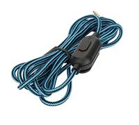 WOHPNLE Cavo per Cuffie da Gioco, 200cm Cava di Ricambio con Controllo del Volume, Cavo Audio di Ricambio con Microfono in Linea Compatibile con Cuffie G233/G433/G Pro/G Pro X (Blu)