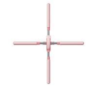WOHPNLE Correttore di postura, bastone da yoga regolabile per la correzione della gobba Strumento di allineamento della schiena retrattile per adulti e bambini a casa o in ufficio (rosa)