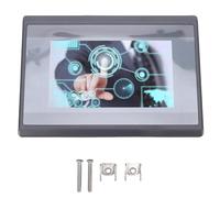 WOHPNLE Display touch screen PLC HMI 4,3 pollici, controller logico programmabile integrato con 12 ingressi e 10 uscite, display LCD con download ad alta velocità