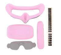 WOHPNLE Foam Padding Lens Cover, Anti Scratch Foam Goggles Eye Pad with Forehead Brace and Rear Head Brace, Goggles Accessories for Pilots (pink)