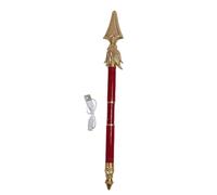 Wohpnle Fun costumi Spartan Spear, Halloween Costume Accessorio di plastica Play Toy Telescoping Spear Toy con luce e suono per l'esperienza di gioco di ruolo (rosso)