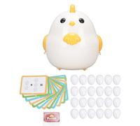 WOHPNLE Giocattoli abbinati alle Uova, Set di Uova Color educativo con 24 Uova e Carte Giocattolo interattivo per Uova abbinati per Bambini abilità motorie