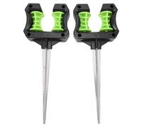 WOHPNLE Guida per Tubo da 2 Pezzi e picchetto da Giardino, Supporto per Tubo da Giardino Leggero in ABS per Cortile e aiuole, picchetto Stabile per la Protezione del Prato e l'irrigazione