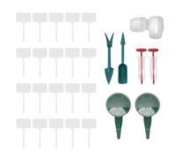 WOHPNLE Handheld Seed Spreader 5 File Sower Kit, Manual Seeds Planter Hand Sower Tools for Grass Vegetables Flowers And Garden Maintenance