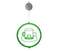 WOHPNLE Hat Clover Insegna al Neon, luci inviate a Batteria alimentate a Batteria con Barra Luminosa a LED Lampada da Finestra Trifoglio per la Decorazione di finestre di Feste domestiche