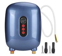 WOHPNLE Instant Water Heater, 6500W Fast Heating Electric Water Heater with LED Temperature Display Tankless Water Heater for Kitchen And Bathroom Home Use (Blue)
