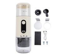 WOHPNLE Macchina per caffè portatile, Macchina per caffè espresso portatile Macchina per caffè a capsule ricaricabile da viaggio 550g per auto all'aperto Campeggio Escursionismo Ufficio (Blanco)