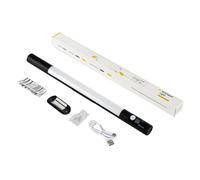WOHPNLE Motion Sensor Light, Rechargeable Smart Magnetic Cabinet Light with Digital Display Adjustable Color Temperature LED Strip Light for Closets and Cabinets (2000mAH)