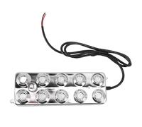 WOHPNLE Nebulizzatore ad ultrasuoni 10 Teste, 7L/H Nebulizzatore Silenzioso in Acciaio Inossidabile con Cavo 5 m Nebulizzatore ad ultrasuoni Resistente all'Acqua per laghetto Paesaggio