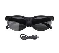 WOHPNLE Occhiali da sole per traduzione AI, occhiali per traduzione Bluetooth in tempo reale in 100 lingue con microfono e altoparlante, occhiali da sole intelligenti per musica e