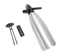 Wohpnle Portable Soda Siphon, 1L Alluminum Travel Acqua Sparkling Acqua Macchina di soda fai -da -te per acqua di soda fresca, cocktail, Seltzer duri, usi